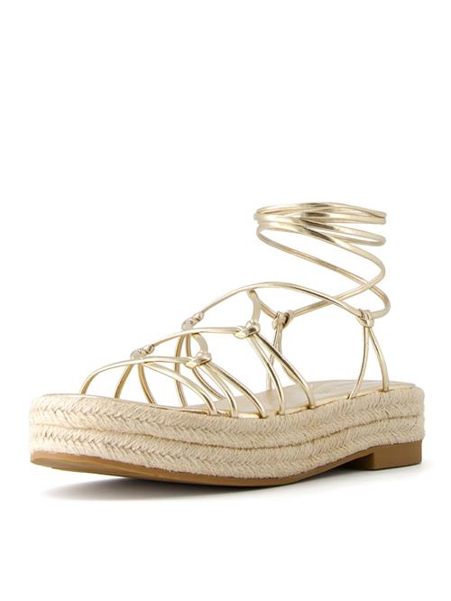 Bershka Sandaler med rem  guld