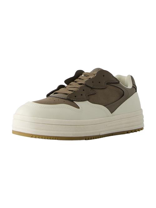 Bershka Sneaker low  ecru / choko / umbra