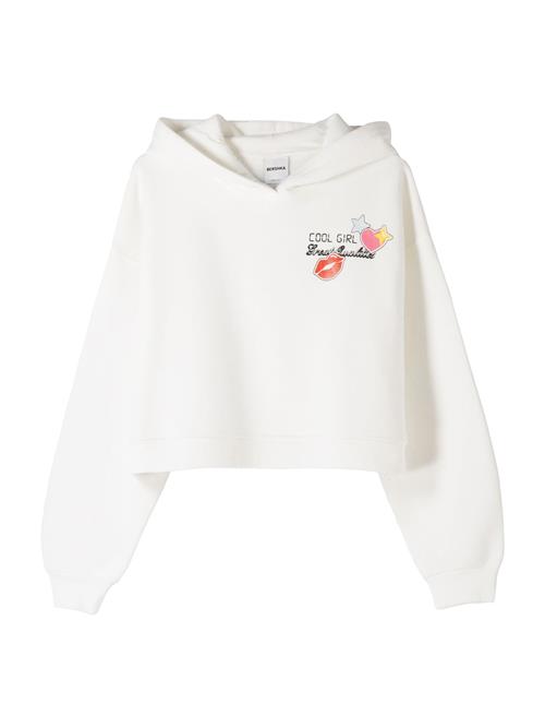 Se Bershka Sweatshirt  ecru / gul / rød / sort ved About You