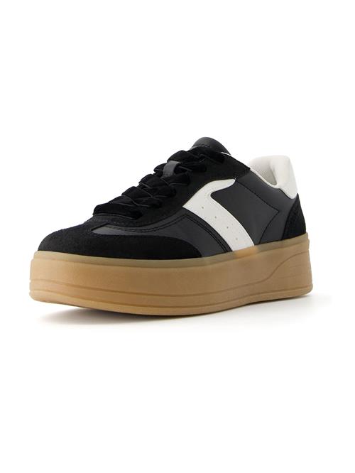 Bershka Sneaker low  sort / hvid