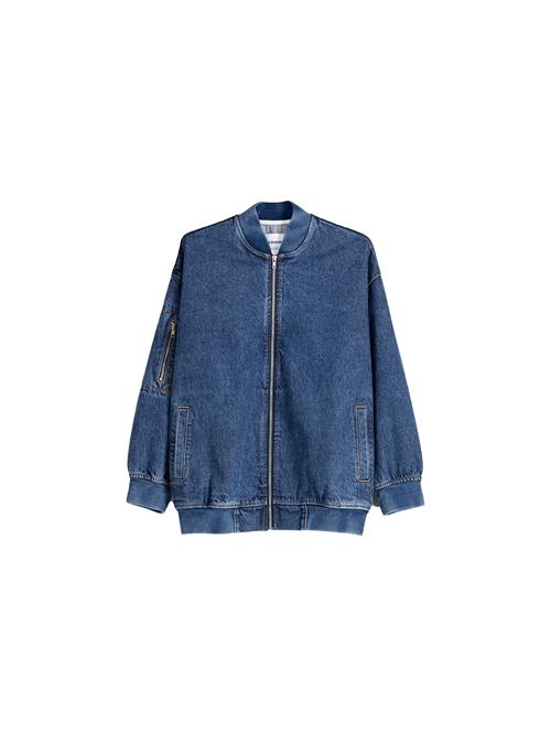 Bershka Overgangsjakke  blue denim