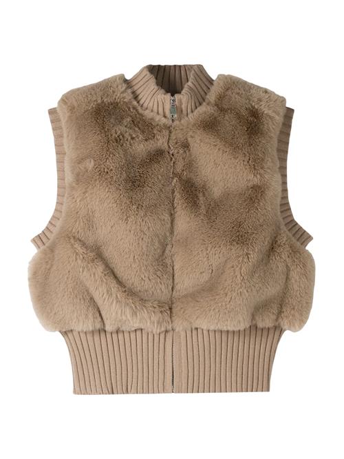 Bershka Strikvest  mørkebeige