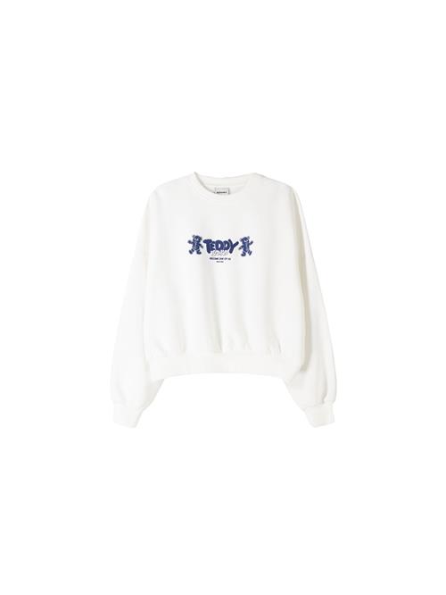 Se Bershka Sweatshirt  blå / offwhite ved About You