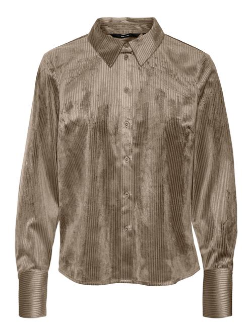 Se VERO MODA Bluse 'TRIM'  taupe ved About You