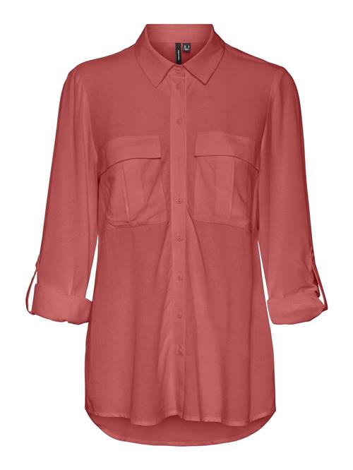 VERO MODA Bluse 'VILMA'  rustrød