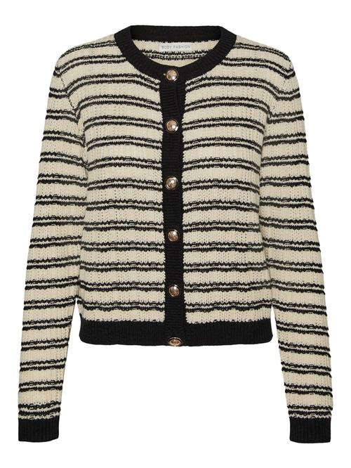 VERO MODA Cardigan 'VMCHARLOT'  creme / sort