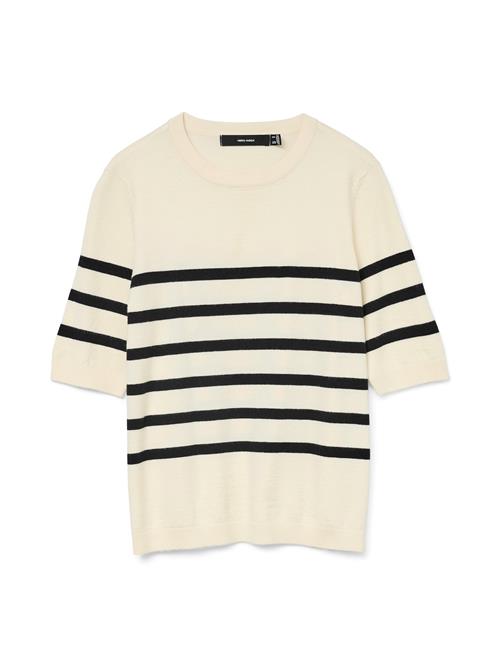 VERO MODA Pullover 'VMSABA'  beige / sort