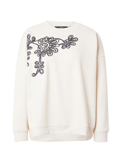 VERO MODA Sweatshirt 'SELMA NELI'  beige / sort