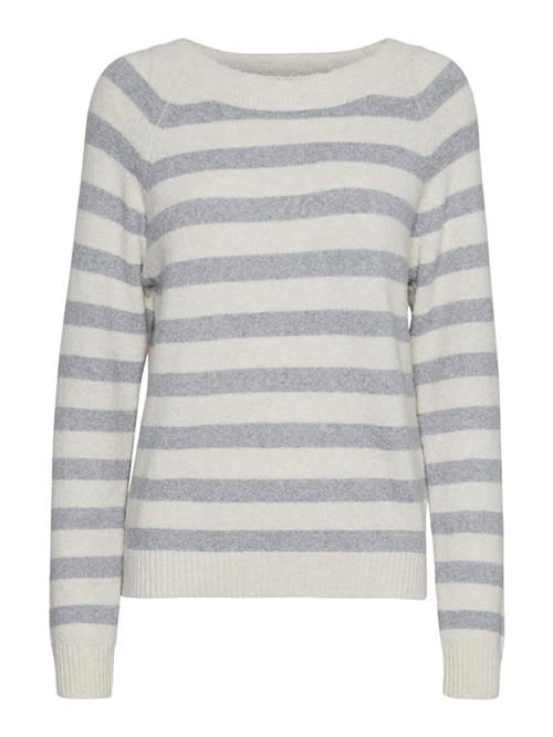 Se VERO MODA Pullover 'Doffy'  beige / grå ved About You