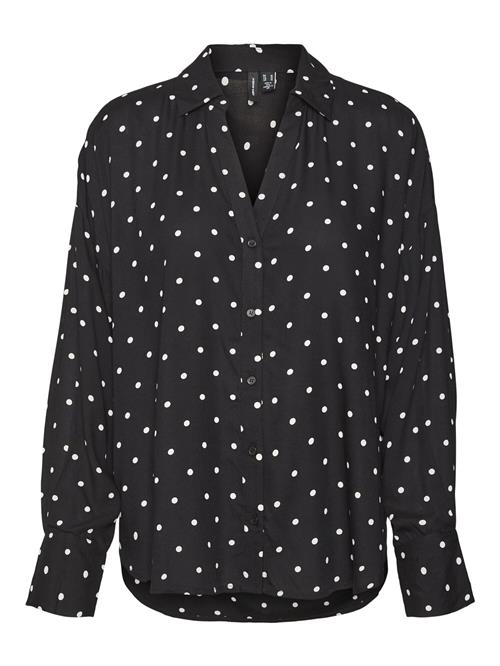 VERO MODA Bluse 'VMBUMPY'  sort / hvid