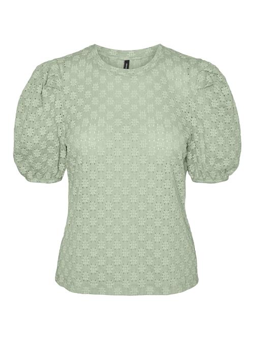 VERO MODA Bluse 'FLOWER'  grøn