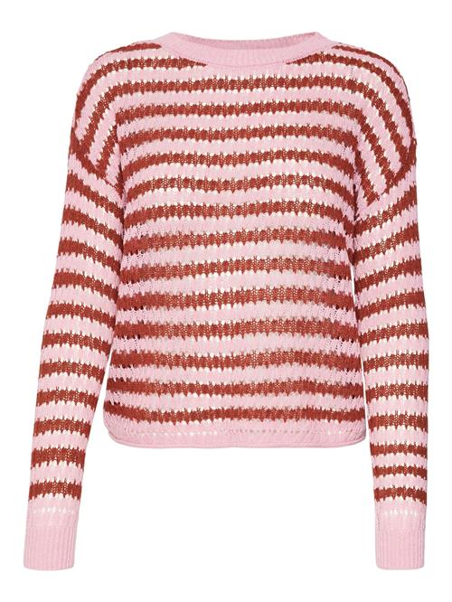 VERO MODA Pullover 'VMSPRING'  lyserød / rustrød