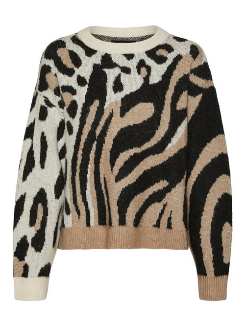 Se VERO MODA Pullover 'KAI'  beige / camel / sort ved About You