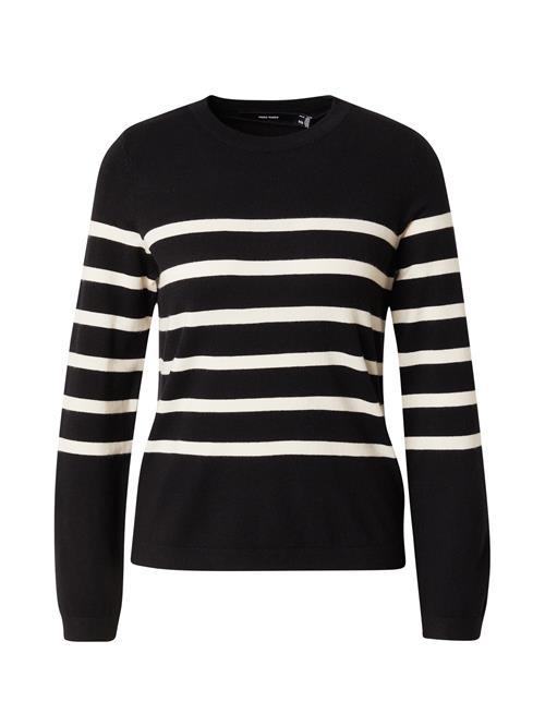 Se VERO MODA Pullover 'VMSaba'  sort / hvid ved About You