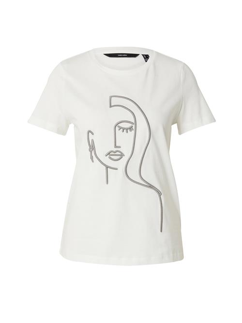 Se VERO MODA Shirts 'VMLINE OLLY'  grå / hvid ved About You