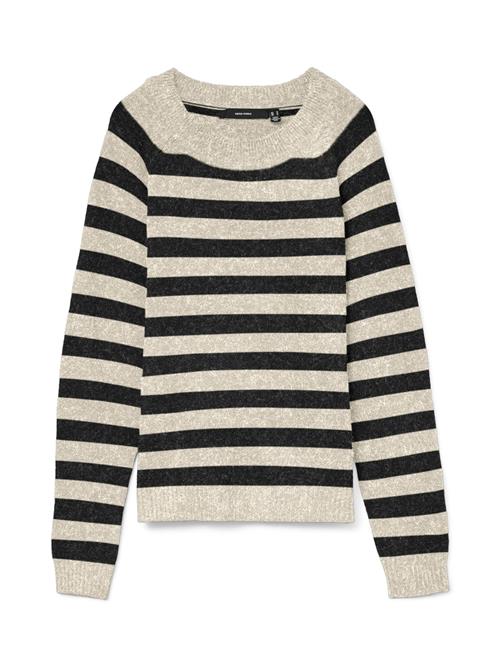 VERO MODA Pullover 'VMDoffy'  beige / sort