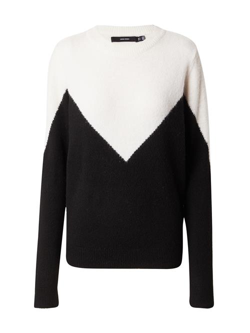 Se VERO MODA Pullover 'VMPlaza'  lysebeige / sort ved About You