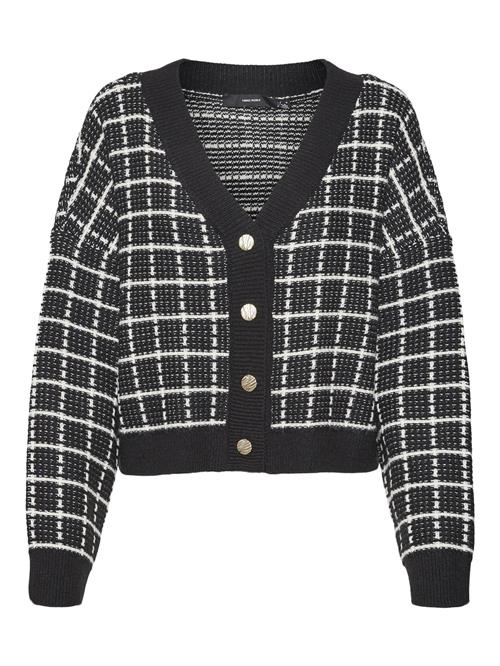 VERO MODA Cardigan 'VMKIA'  sort / hvid