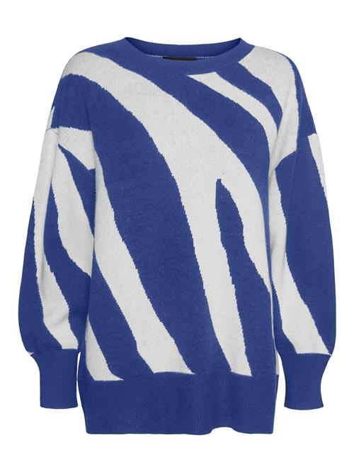 Se VERO MODA Pullover 'VMNancy'  blå / hvid ved About You