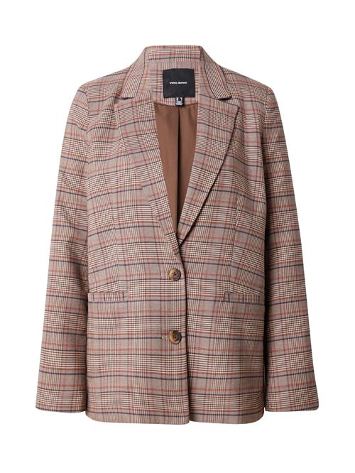 VERO MODA Blazer 'VMELLIE'  beige / marin / brun-meleret / rød