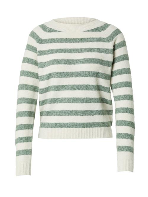 Se VERO MODA Pullover 'VMDOFFY'  lysebeige / grøn-meleret ved About You