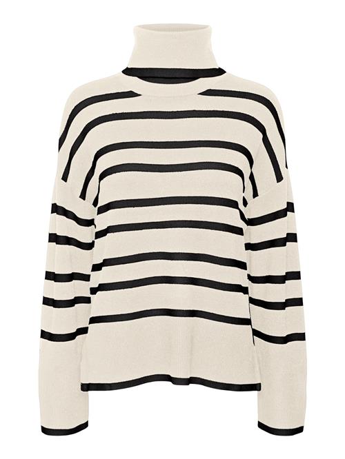 Se VERO MODA Pullover 'VMSaba'  beige / sort ved About You