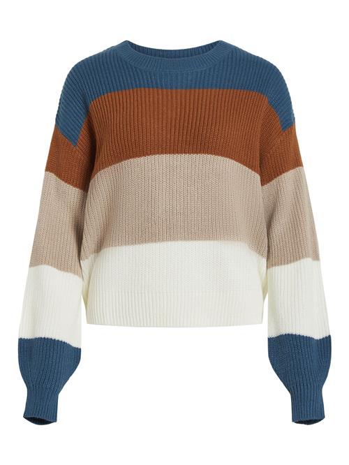 VILA Pullover  beige / karamel / petroleum / hvid