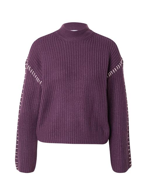 VILA Pullover 'VISigga'  lysebeige / aubergine