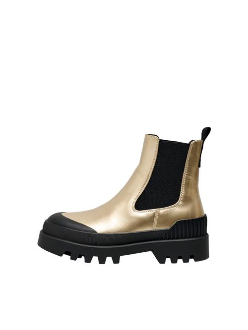 Se ONLY Chelsea Boots 'ONLBUZZ-2'  guld / sort ved About You