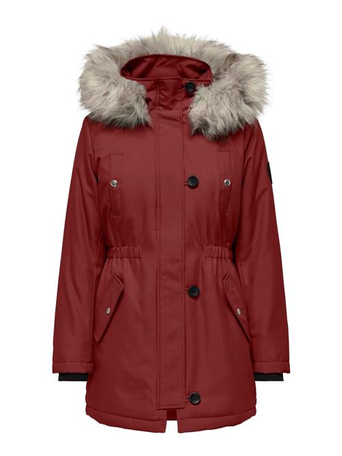 ONLY Vinterparka 'ONLIris'  bordeaux / sort