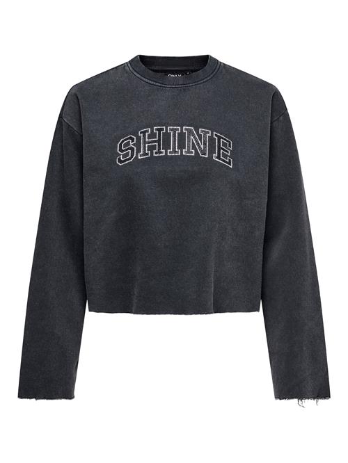 Se ONLY Sweatshirt 'ONLCallie'  sort / hvid ved About You