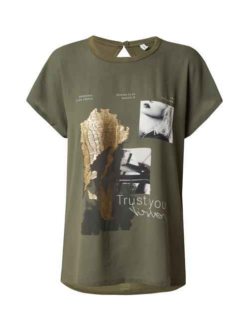 Se ONLY Shirts 'ONLNEWFLORA'  guld / lysegrå / oliven ved About You