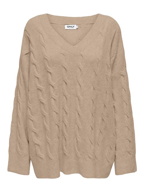 Se ONLY Pullover 'ONLJEANETT'  mørkebeige ved About You