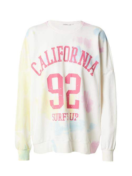 ONLY Sweatshirt 'ONLTella'  lyseblå / lysegul / pink / hvid