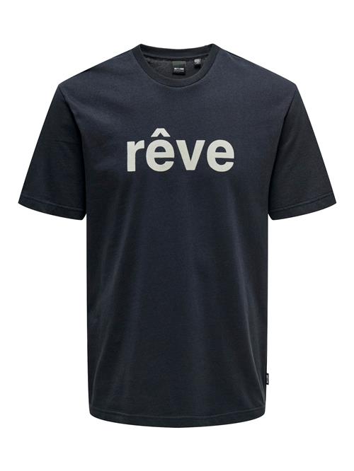 Only & Sons Bluser & t-shirts 'KARTER'  navy / hvid