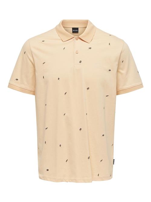 Only & Sons Bluser & t-shirts 'DAVE'  beige / sort