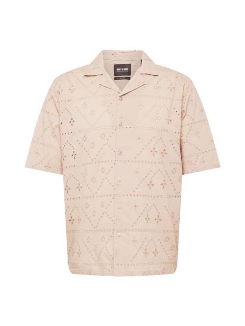 Only & Sons Skjorte 'ARON'  beige