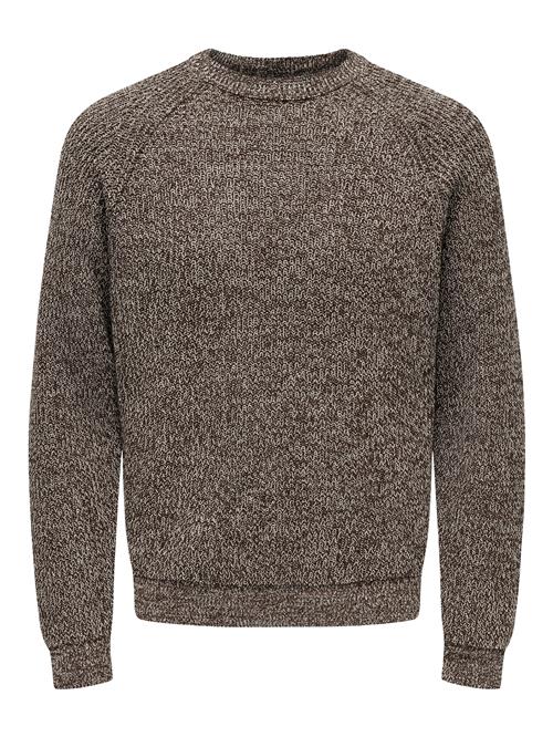 Only & Sons Pullover 'ONSFELIP'  mørkebrun