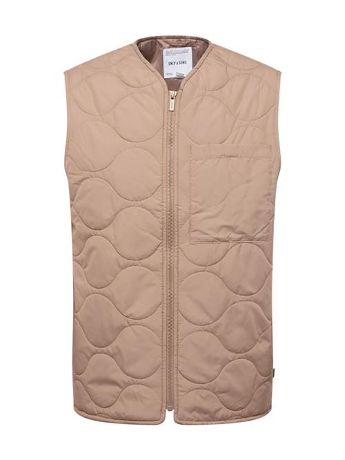 Only & Sons Vest 'ONSART'  beige