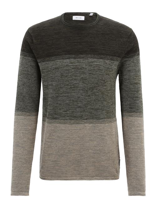 Se Only & Sons Pullover 'ONSFELIX'  lysegrå / mørkegrøn ved About You