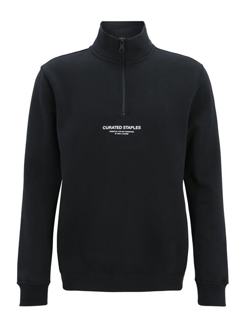 Only & Sons Sweatshirt 'ONSCURATED'  sort / hvid