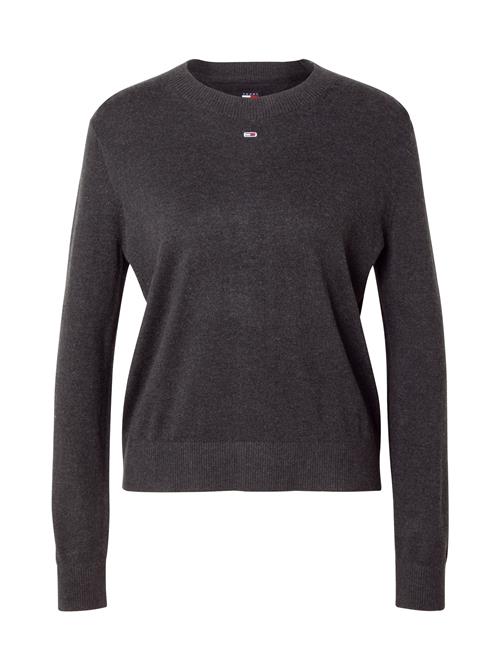 Tommy Jeans Pullover 'ESSENTIAL'  rød / sort-meleret / hvid