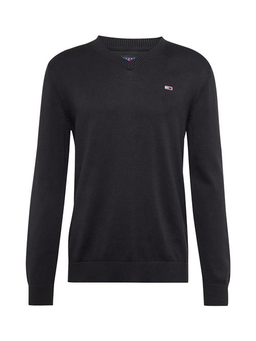 Se Tommy Jeans Pullover 'ESSENTIAL'  navy / rød / sort / hvid ved About You