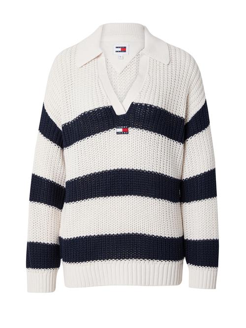 Se Tommy Jeans Pullover  marin / mørkerød / offwhite ved About You