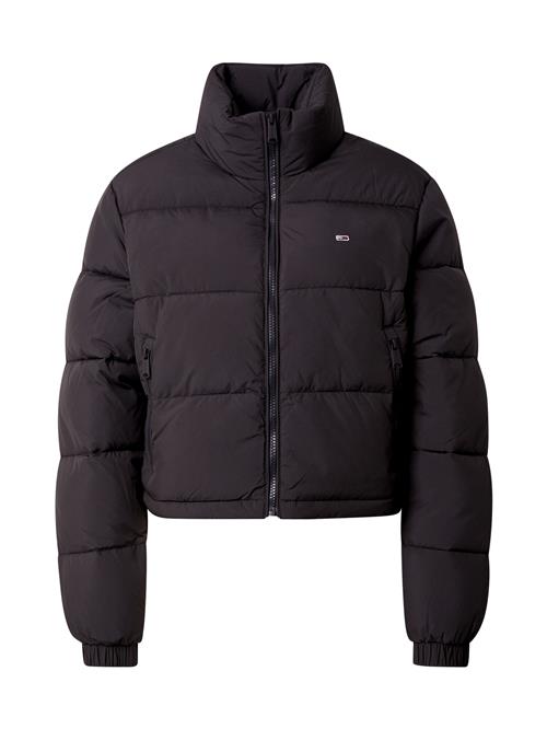 Tommy Jeans Overgangsjakke 'ESSENTIAL'  sort