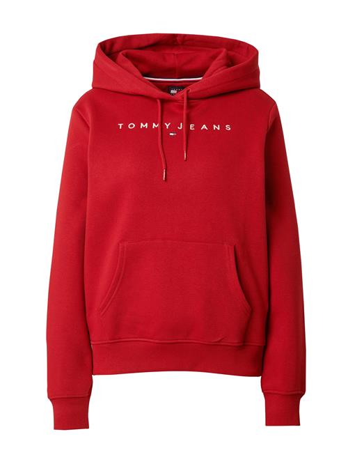 Tommy Jeans Sweatshirt  carminrød / hvid