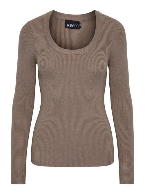 PIECES Pullover  brun