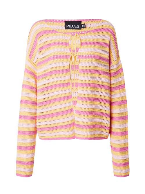 PIECES Cardigan 'PCARLEA'  gul / pink / pastelpink