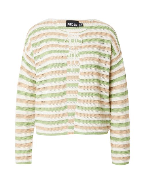 Se PIECES Cardigan 'PCARLEA'  beige / ecru / lysegrøn ved About You