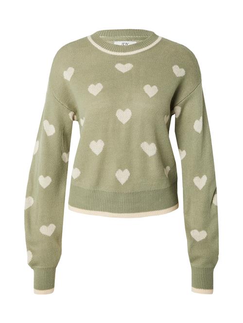 Se JDY Pullover 'JDYROMANCE'  creme / grøn ved About You